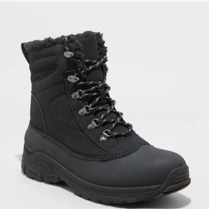 Men’s Winter Boots Size 9- Blaise Lace-Up All in Motion- Black (New!)